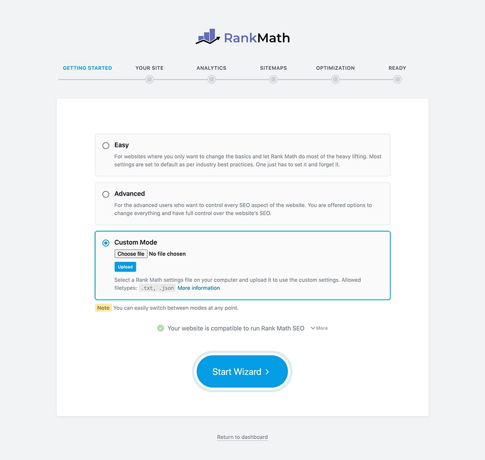 MODE ASSISTANT DE CONFIGURATION PERSONNALISÉE AVEC RANK MATH